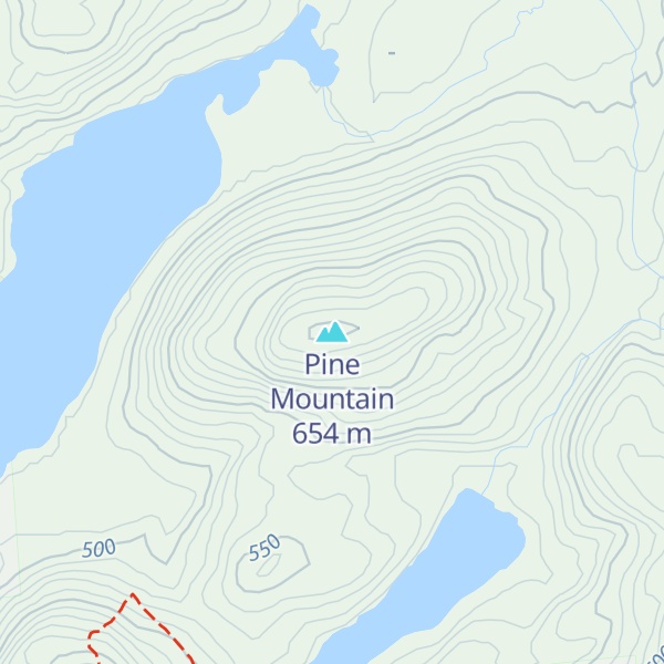 Map of Pine Mountain