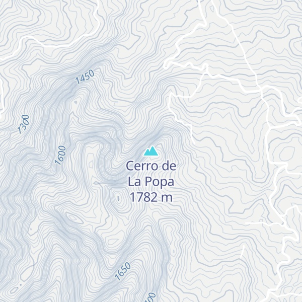 Map of Cerro de La Popa