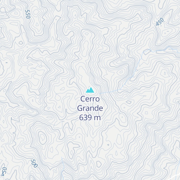 Map of Cerro Grande