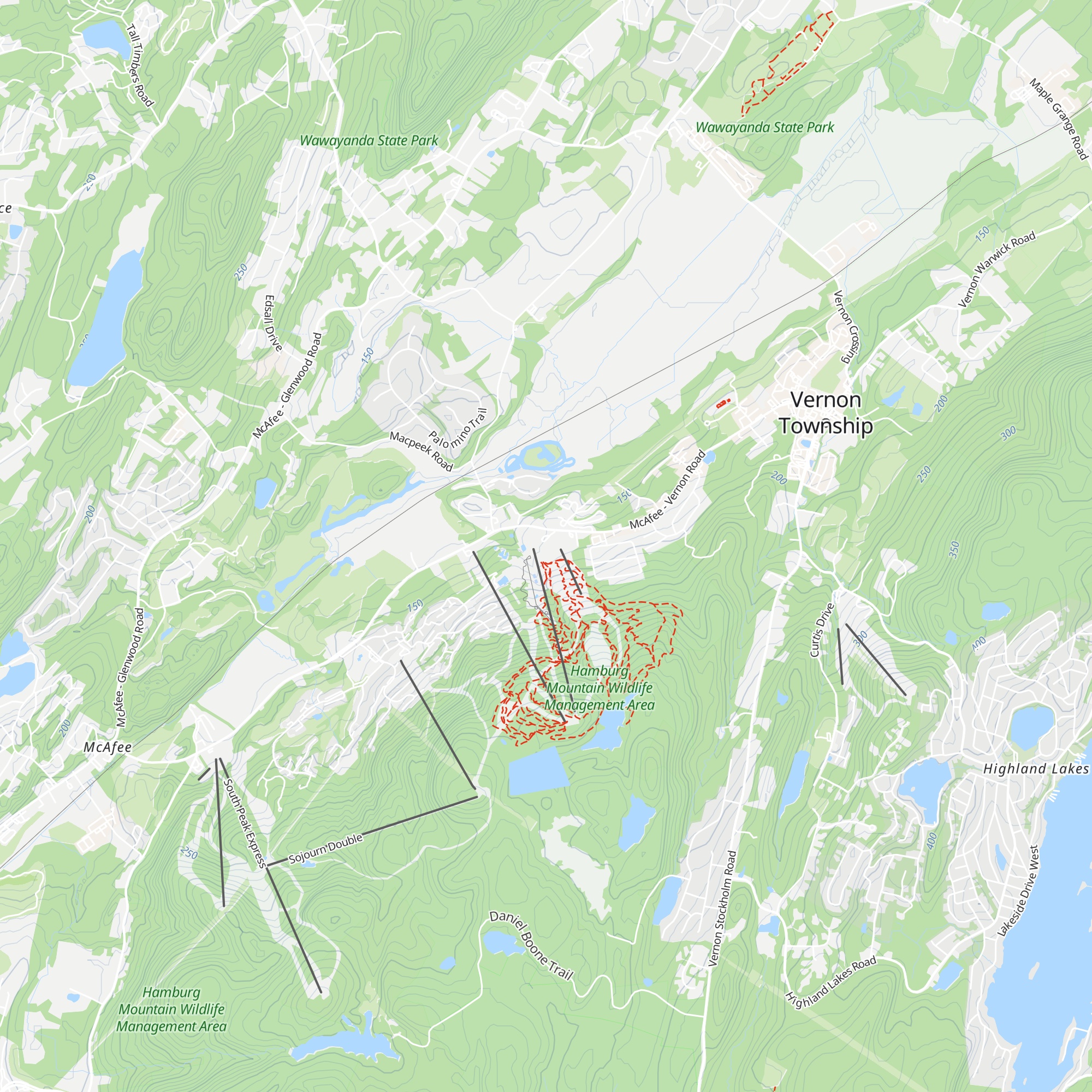 Red Tail Lodge map