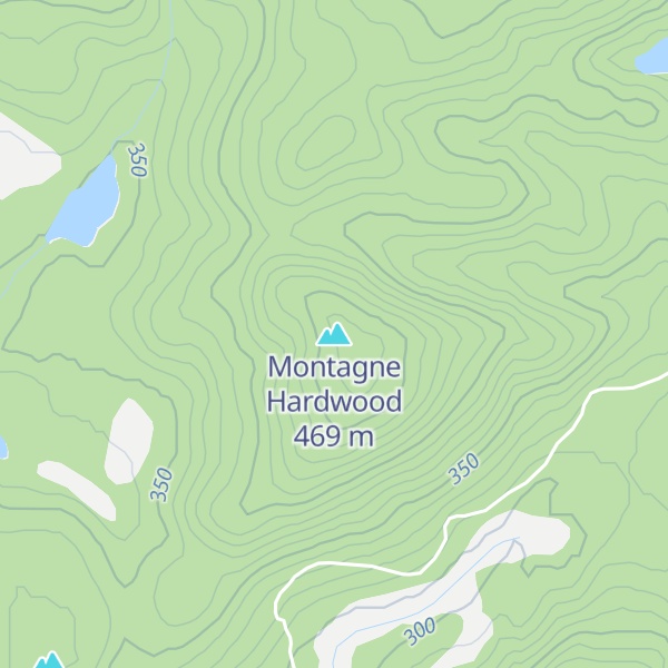 Map of Montagne Hardwood