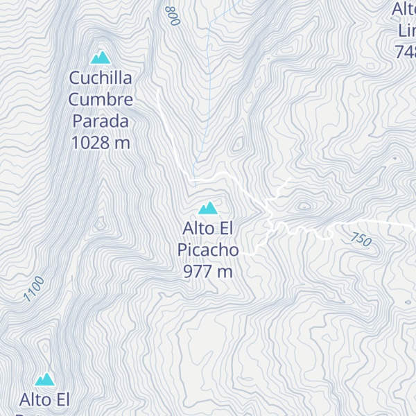 Map of Alto El Picacho