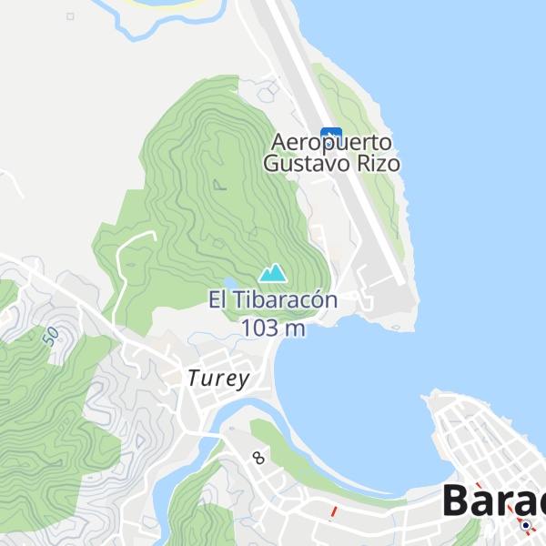 Map of El Tibaracón