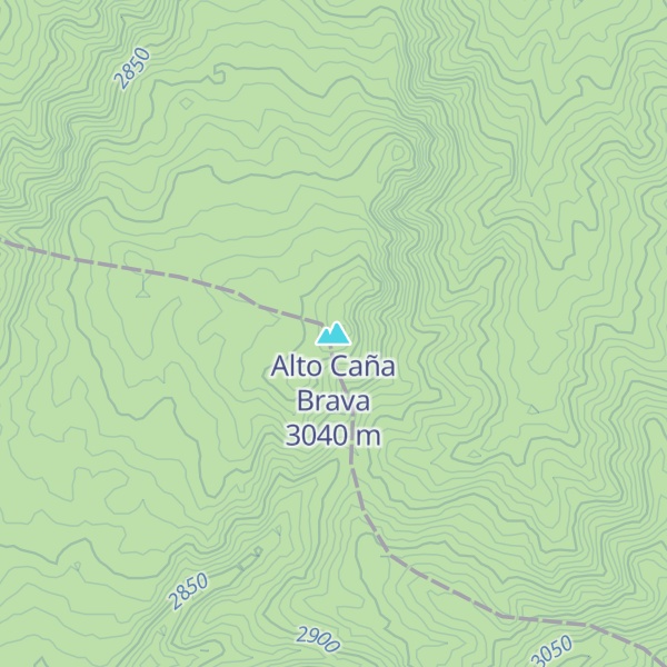 Map of Alto Caña Brava