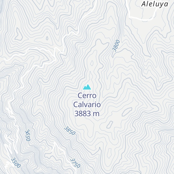 Map of Cerro Calvario