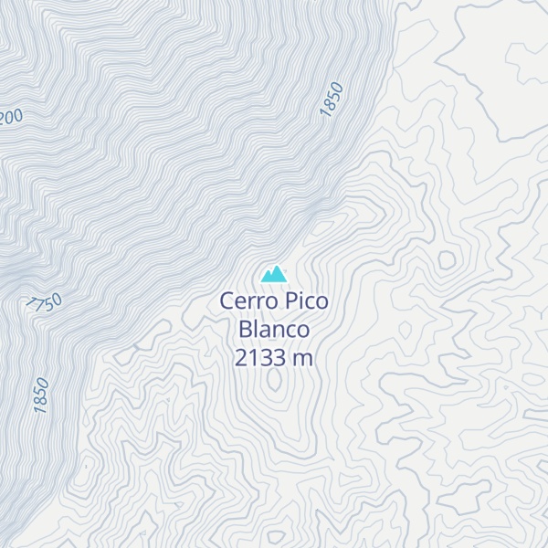 Map of Cerro Pico Blanco