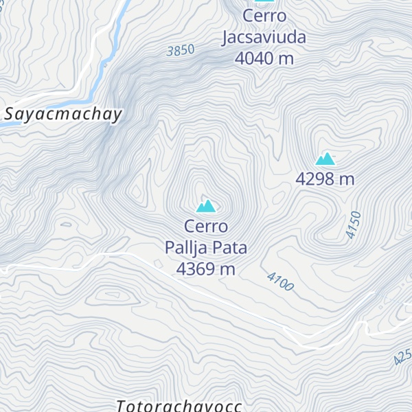 Map of Cerro Pallja Pata
