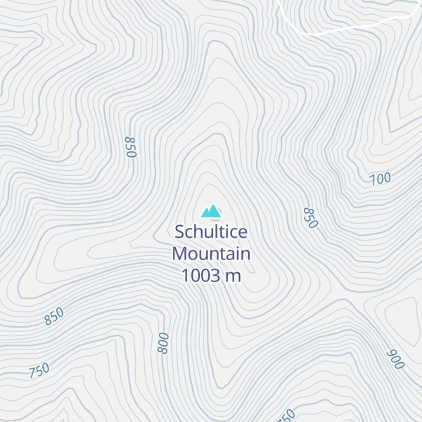 Map of Schultice Mountain