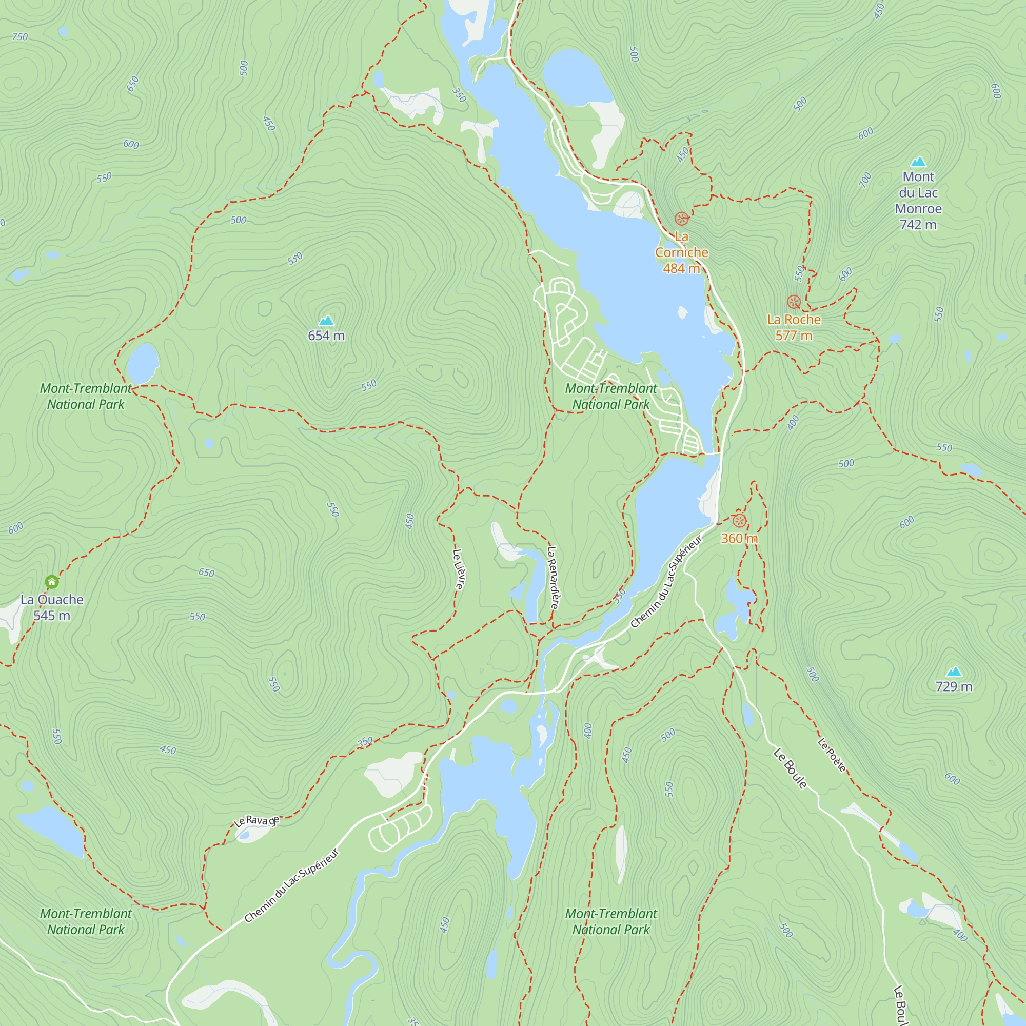 La Renardière map