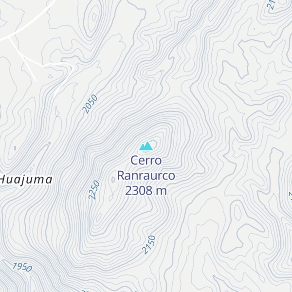 Map of Cerro Ranraurco