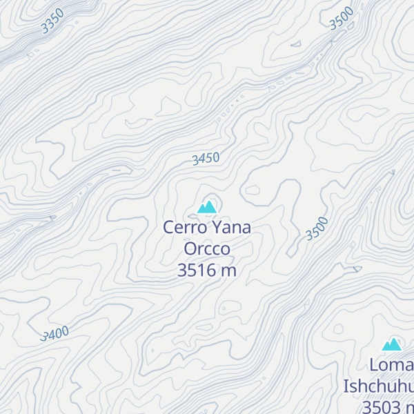 Map of Cerro Yana Orcco