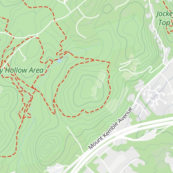 Map of Mount Kemble