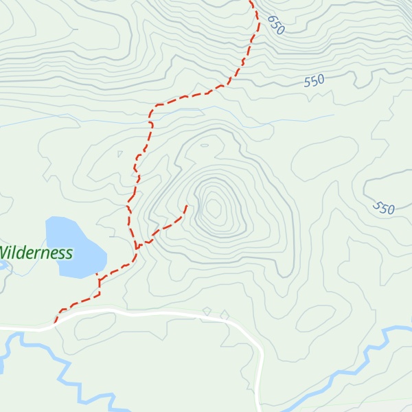 Map of Chub Lake Mountain