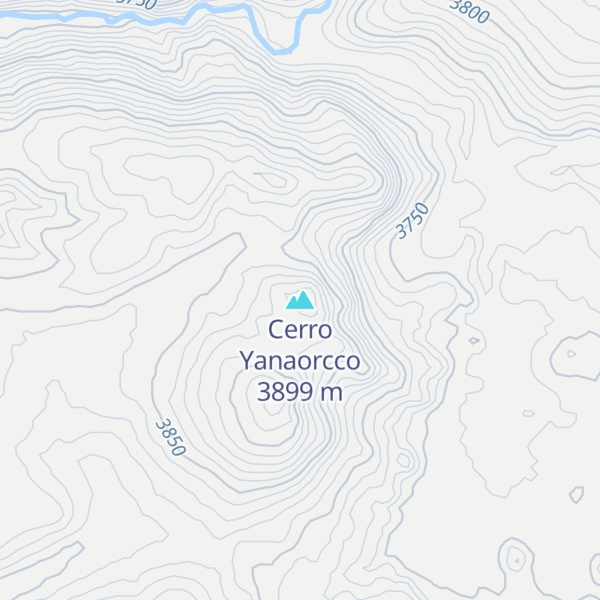 Map of Cerro Yanaorcco