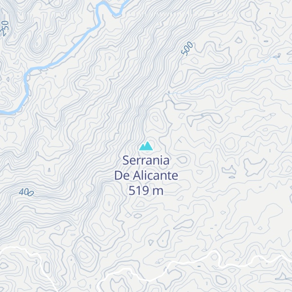 Map of Serrania De Alicante