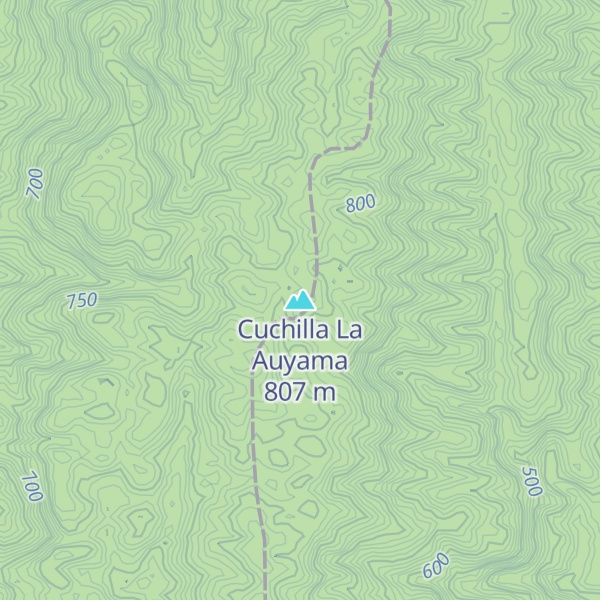 Map of Cuchilla La Auyama
