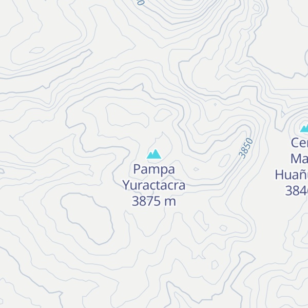 Map of Pampa Yuractacra
