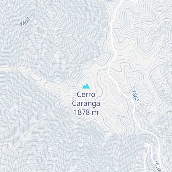 Map of Cerro Caranga