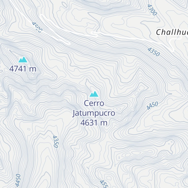 Map of Cerro Jatumpucro