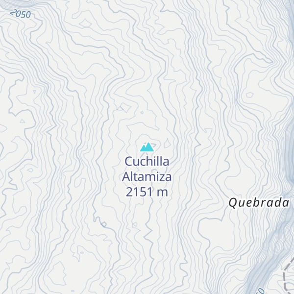 Map of Cuchilla Altamiza