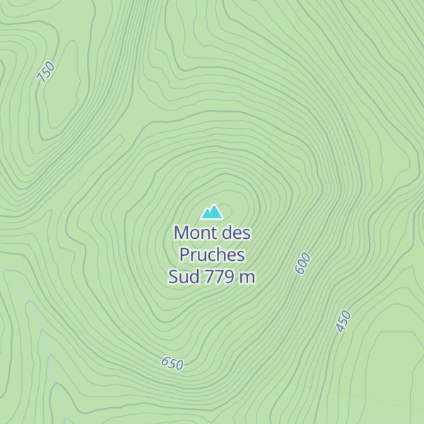 Map of Mont des Pruches Sud