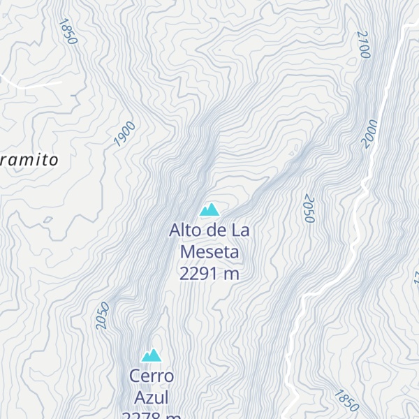 Map of Alto de La Meseta