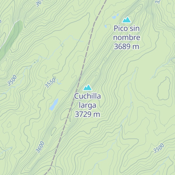 Map of Cuchilla larga