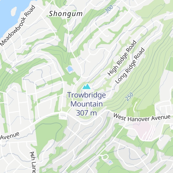Map of Trowbridge Mountain