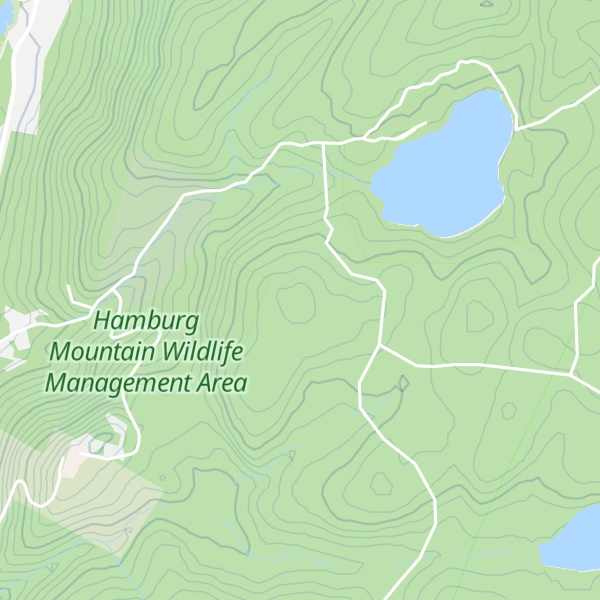 Map of Hamburg Mountain