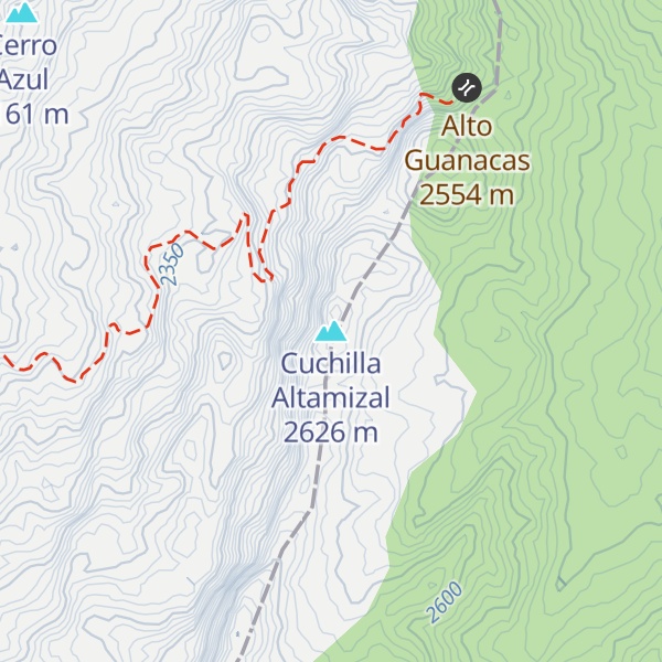 Map of Cuchilla Altamizal