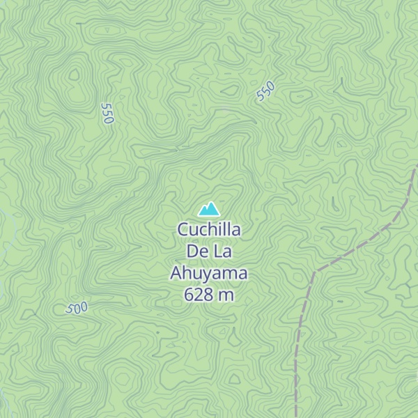 Map of Cuchilla De La Ahuyama