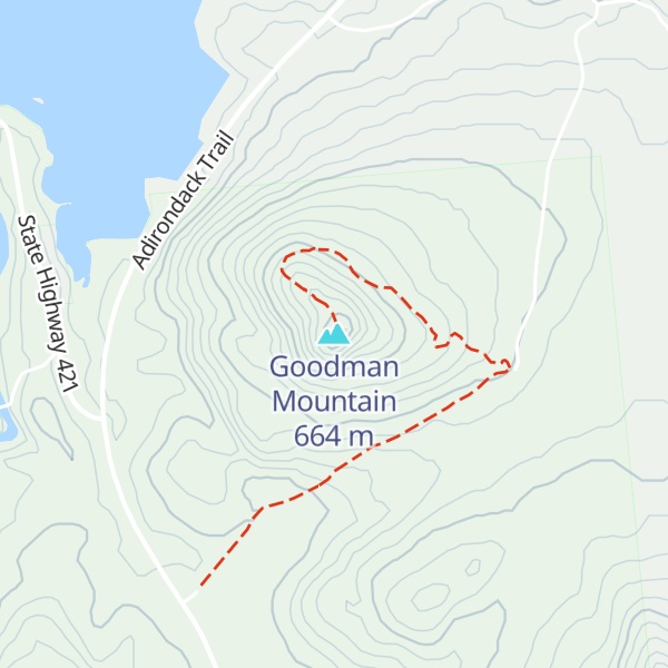 Map of Goodman Mountain