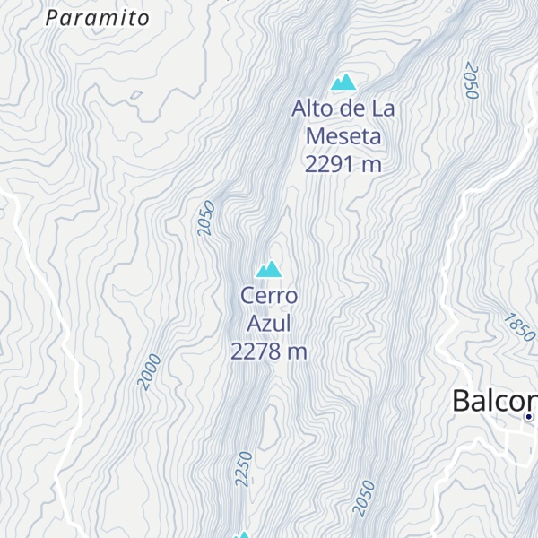 Map of Cerro Azul