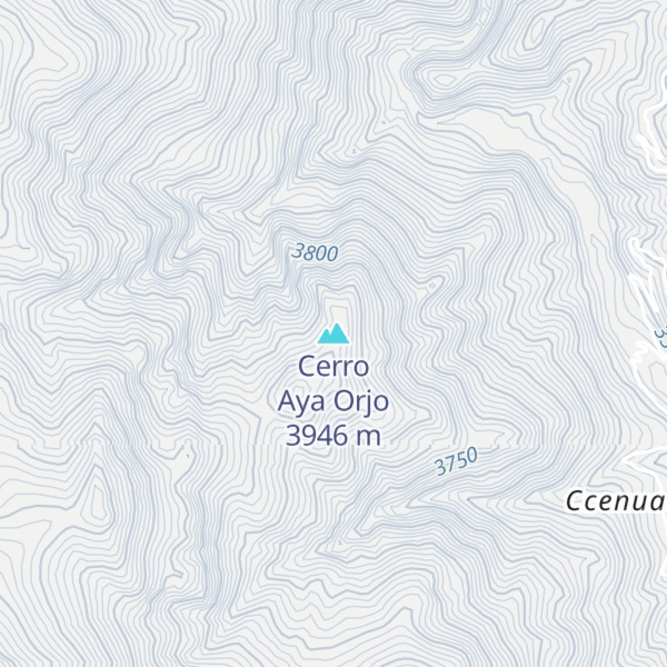 Map of Cerro Aya Orjo