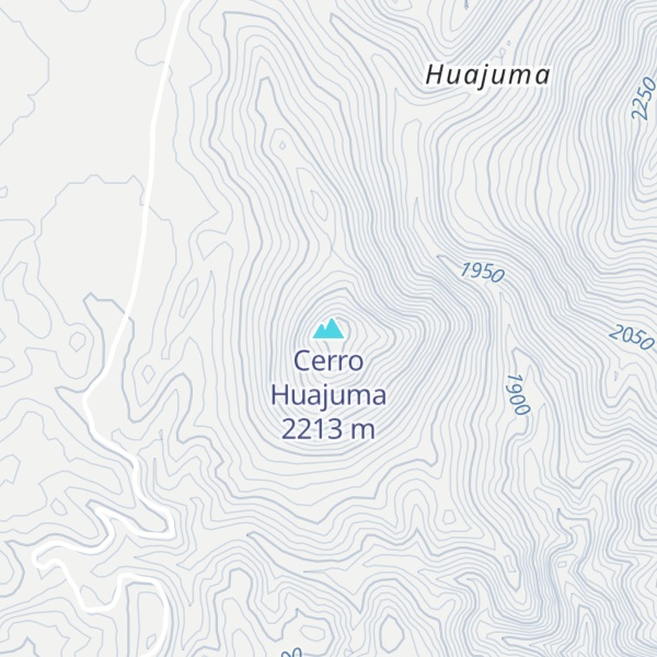Map of Cerro Huajuma
