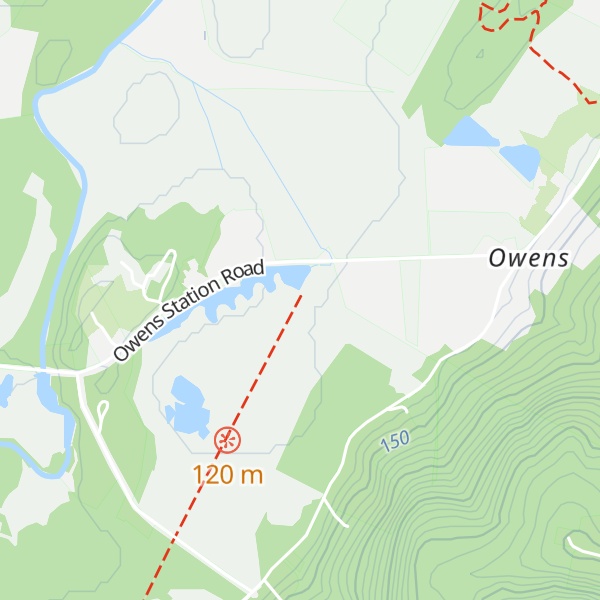 Map of Owen's Station Visitor Center