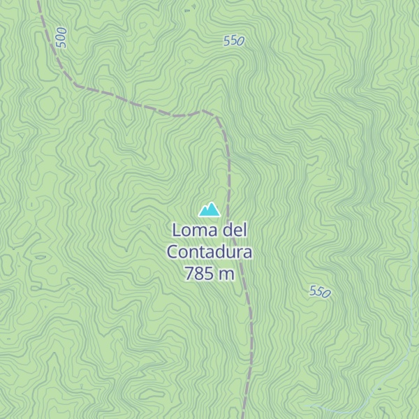 Map of Loma del Contadura