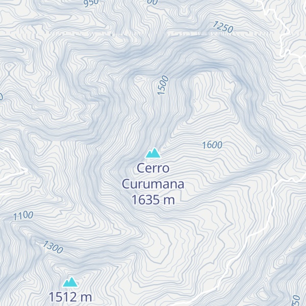 Map of Cerro Curumana