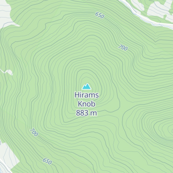 Map of Hirams Knob