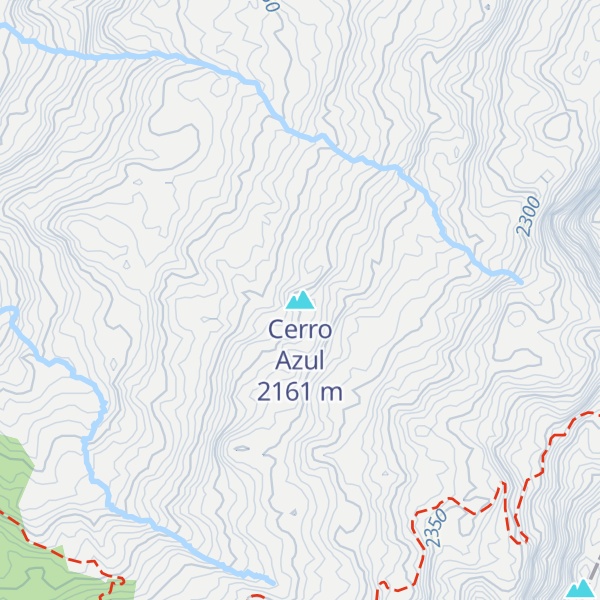 Map of Cerro Azul