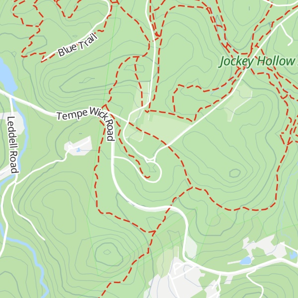 Map of Jockey Hollow Visitors Center
