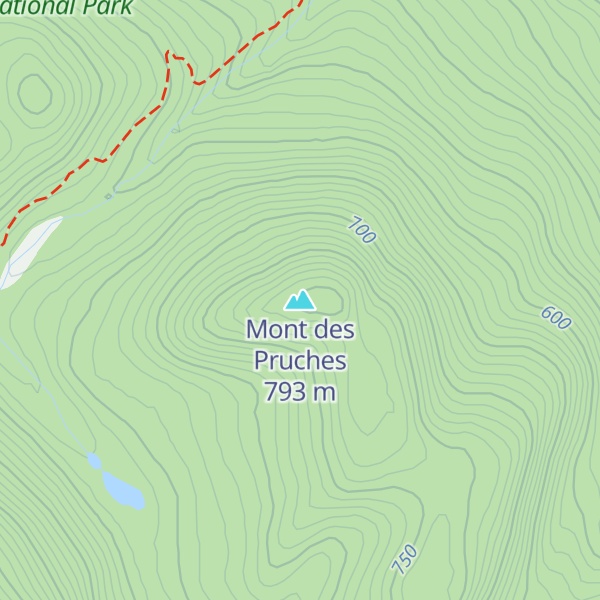 Map of Mont des Pruches