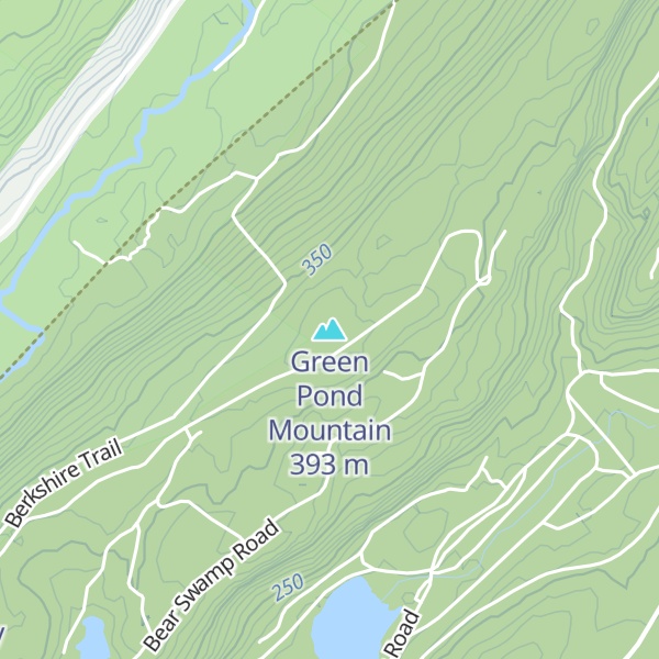 Map of Green Pond Mountain