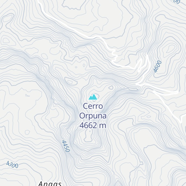 Map of Cerro Orouna