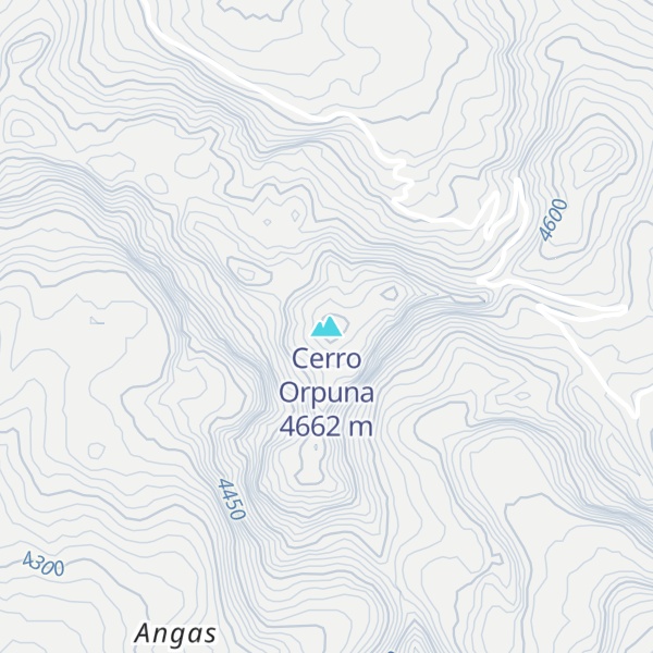 Map of Cerro Orpuna
