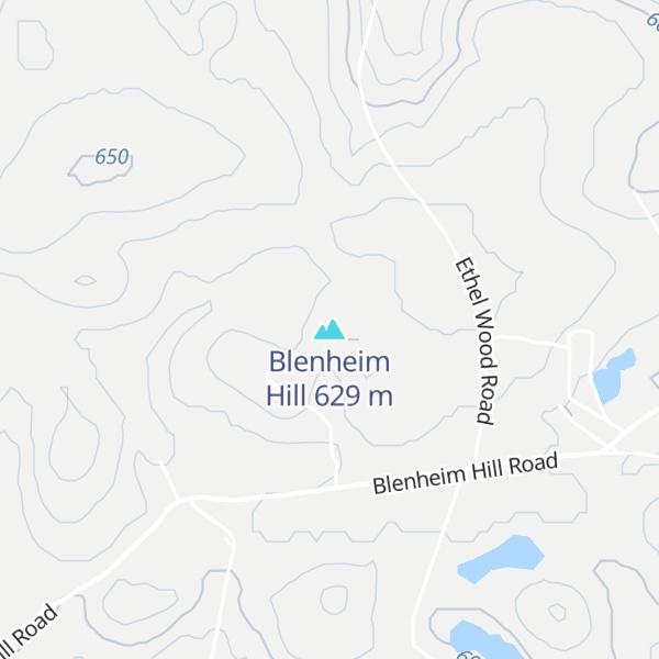 Map of Blenheim Hill