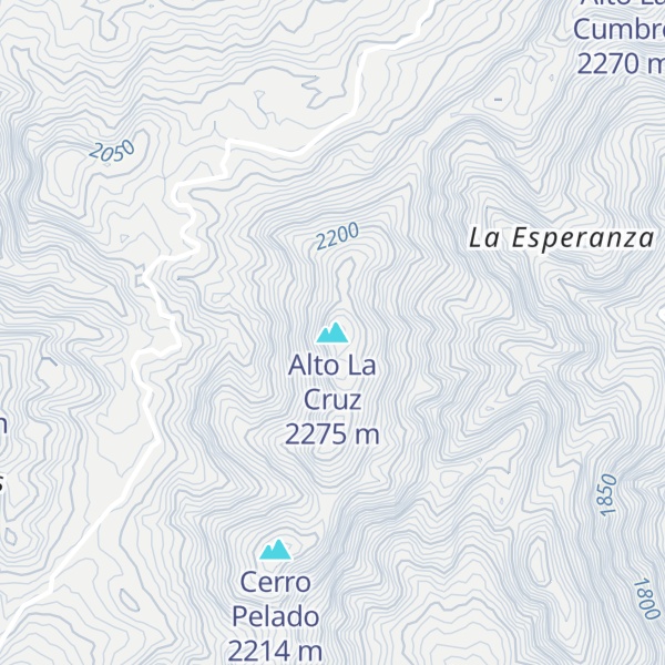Map of Alto La Cruz