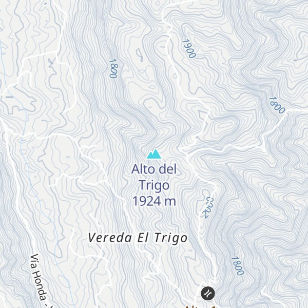 Map of Alto del Trigo