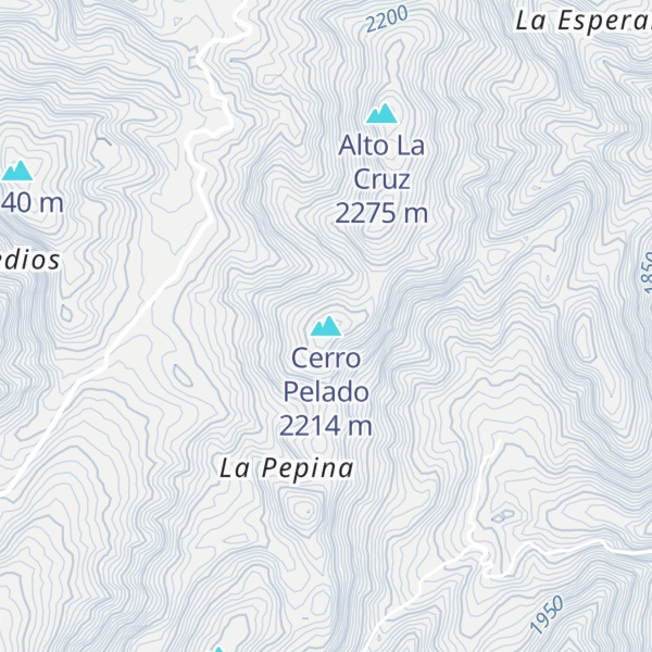 Map of Cerro Pelado