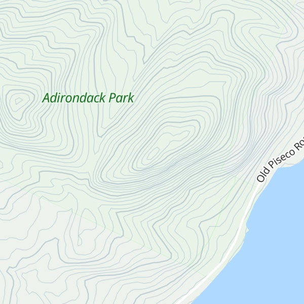 Map of Piseco Mountain